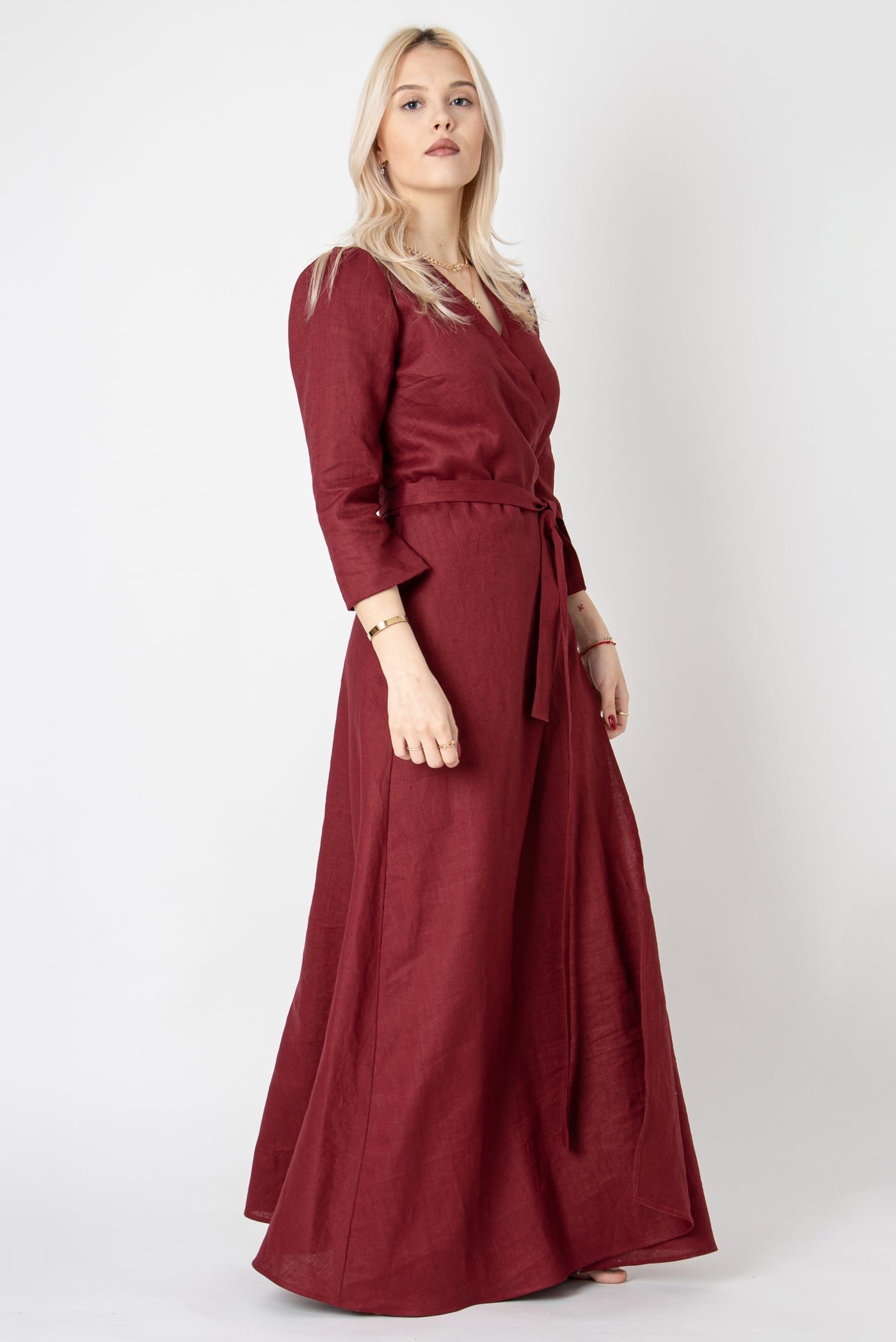 Romantic linen long dress FC1117