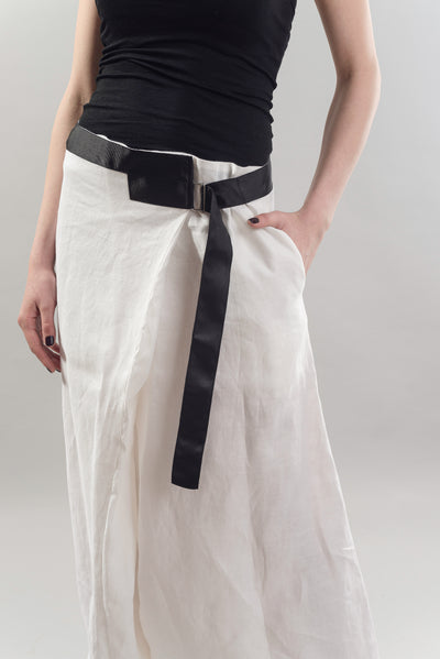 Loose linen white harem pants F1814