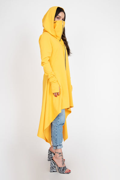 Yellow Cowl Neck Sweatshirt F2384