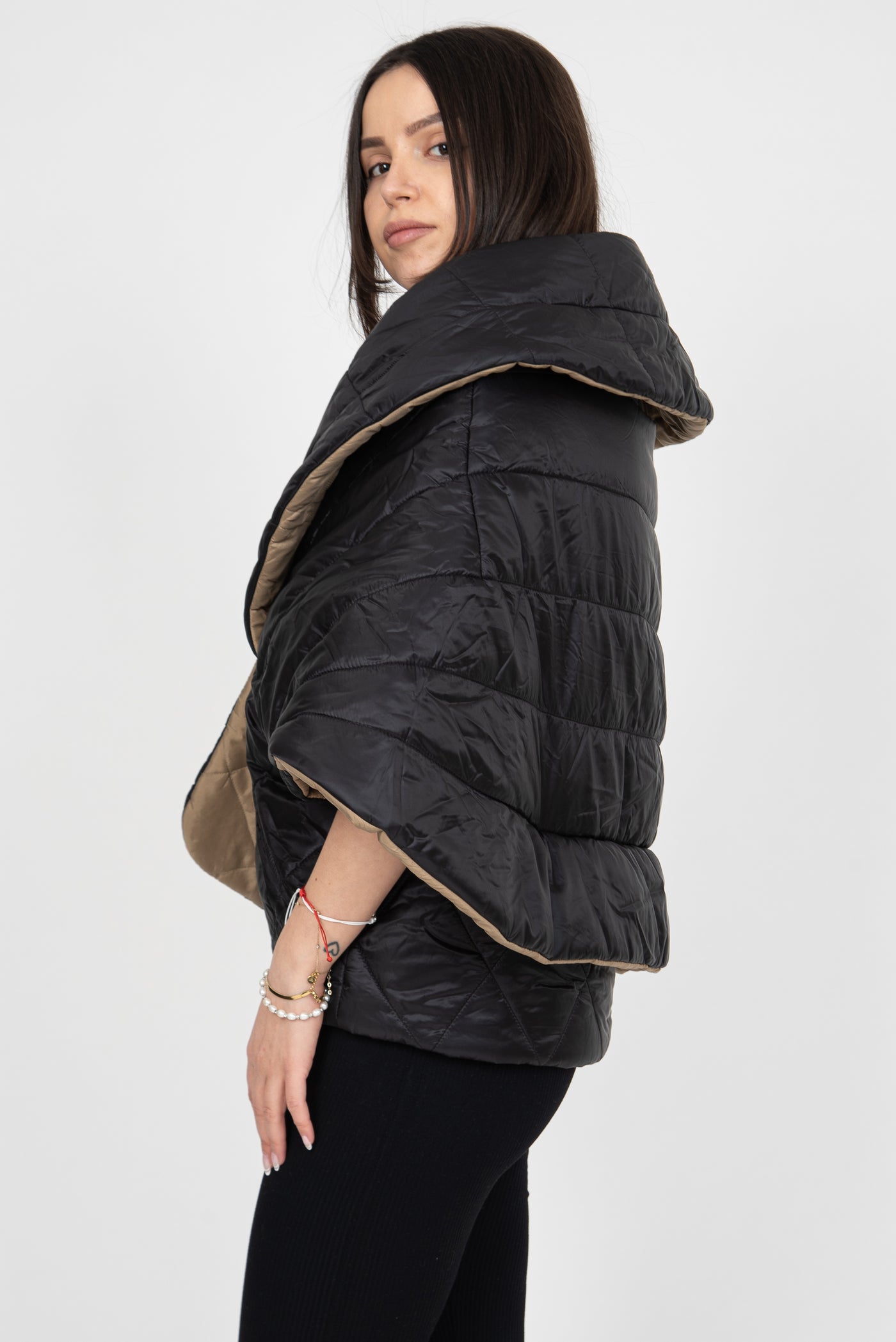 Quilted double sided jacket F1900
