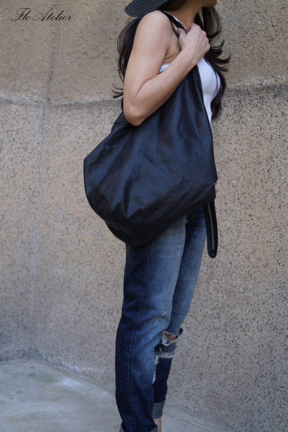 Handcrafted genuine leather bag F1463